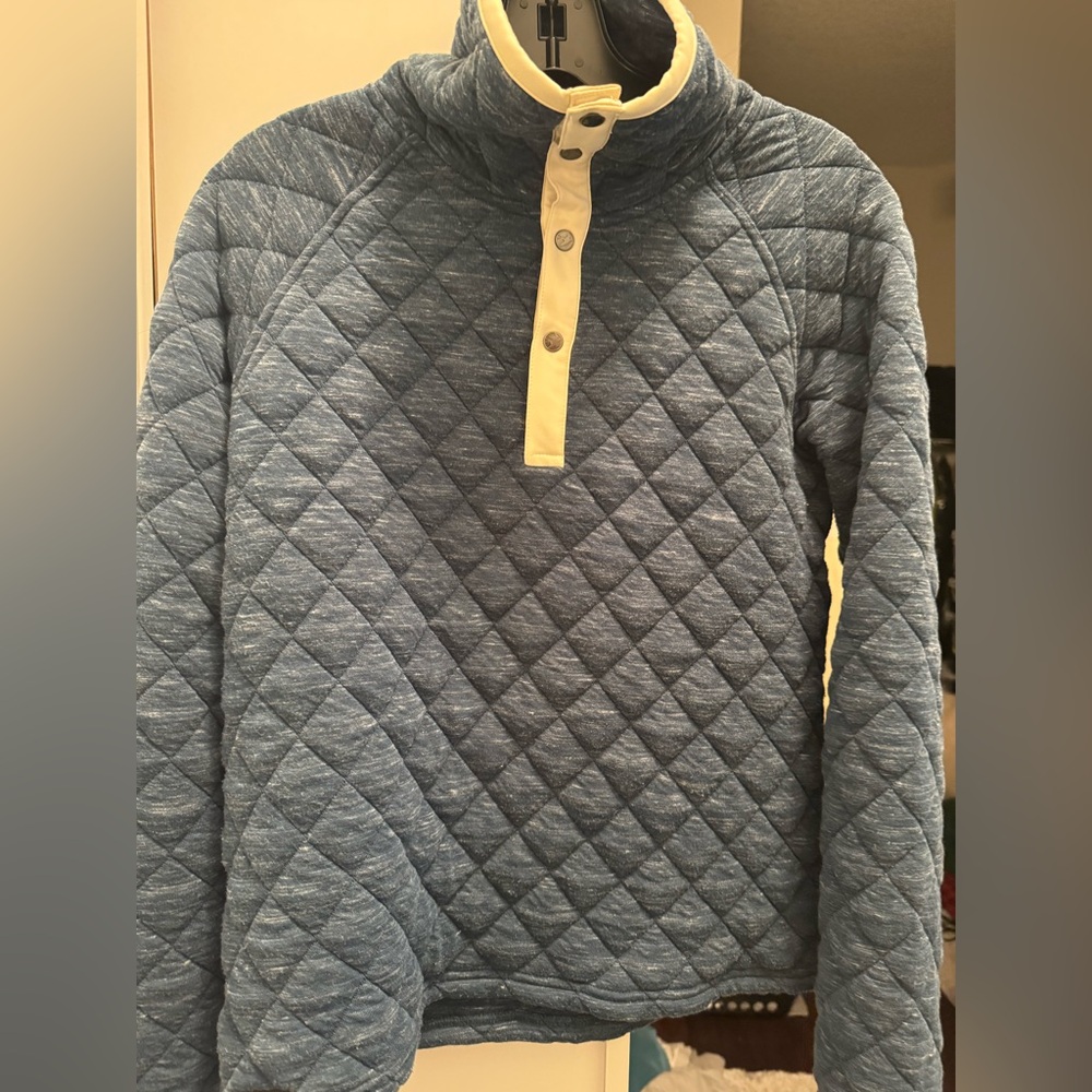 Oiselle Teal Green Quilted Turtleneck